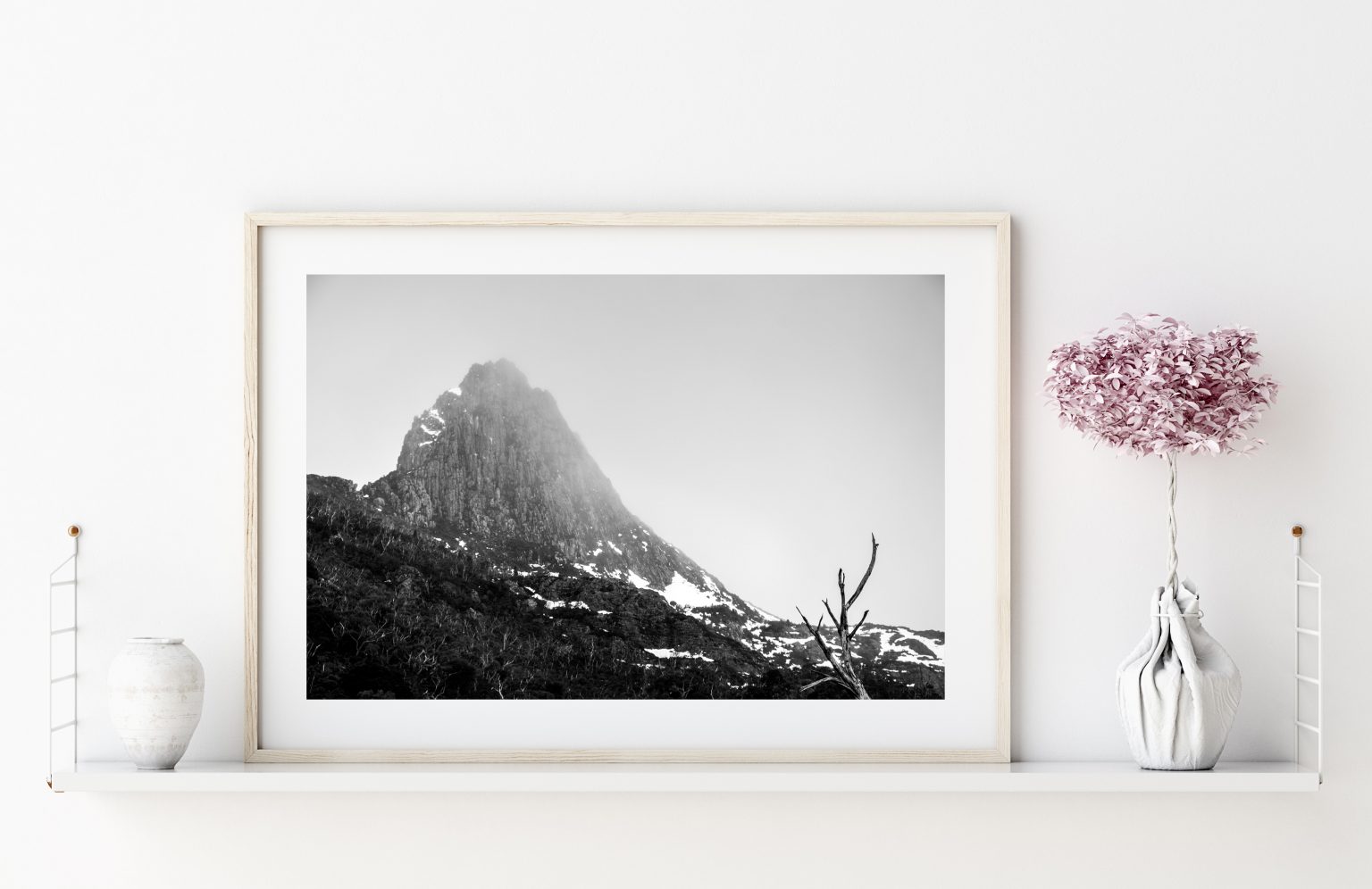 Cradle Mountain Peak, Tasmania, Australia, Black and White – Canvas ...